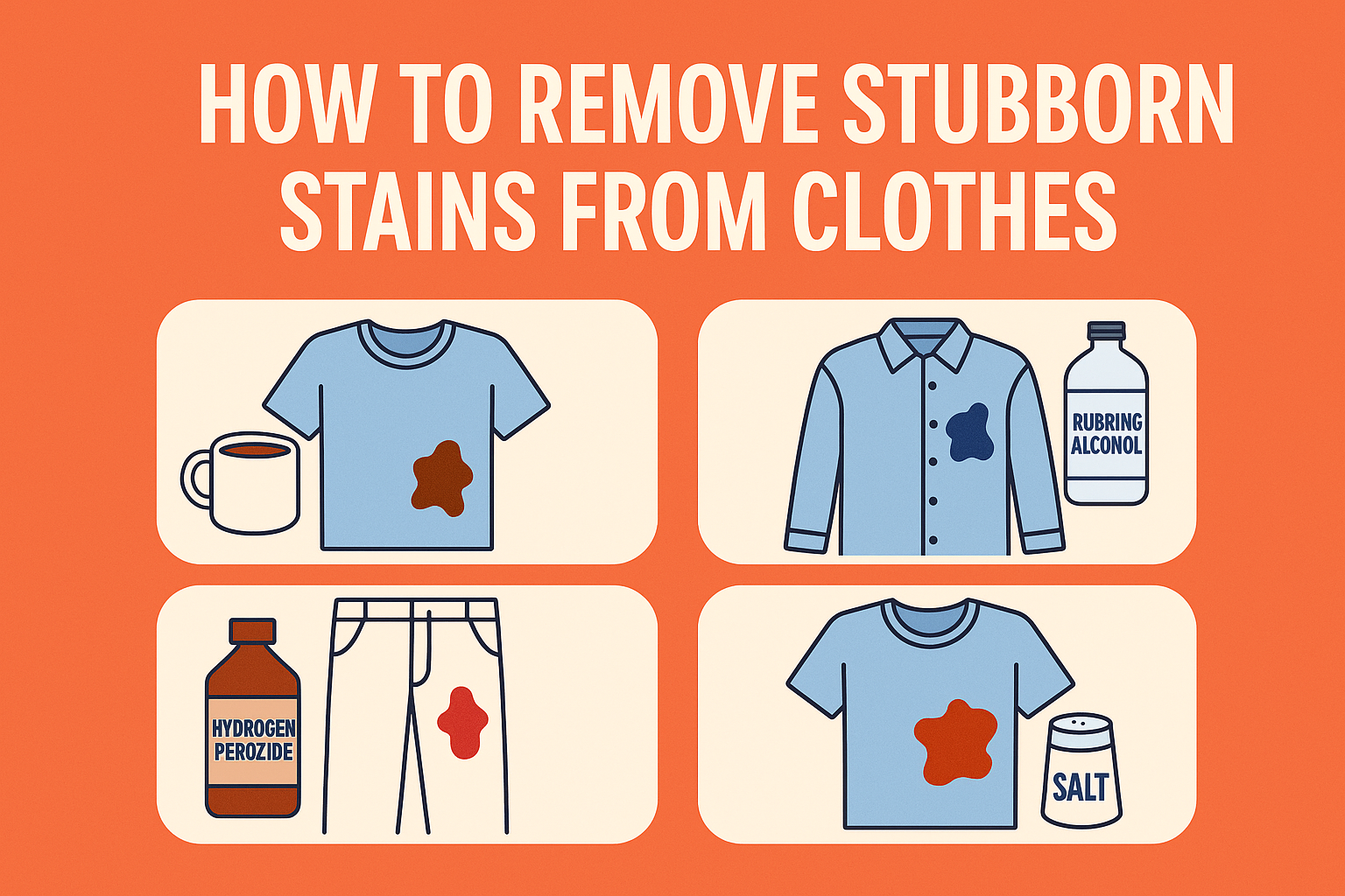 How to Remove Stubborn Stains from Clothes: