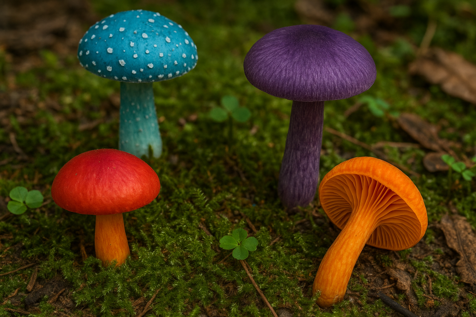 Colorful Mushrooms