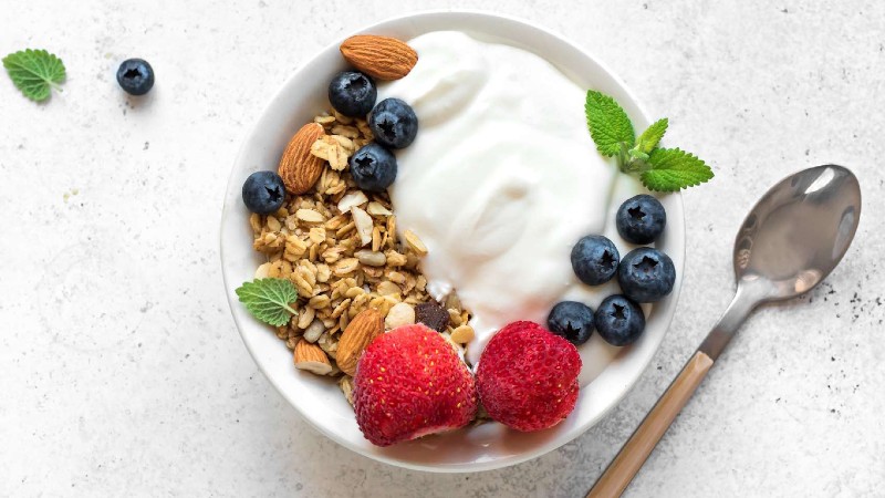 Greek Yogurt with Nuts and Berries