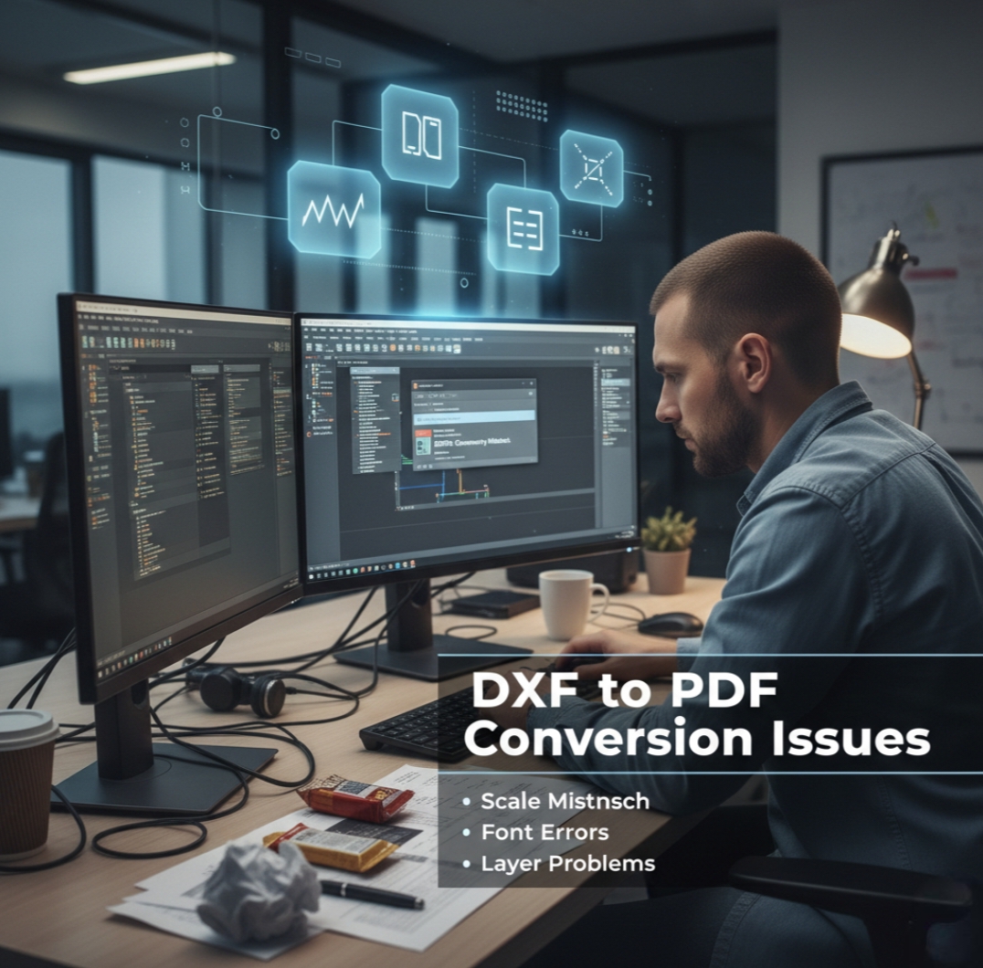 Common Issues When Converting DXF to PDF and How to Fix Them