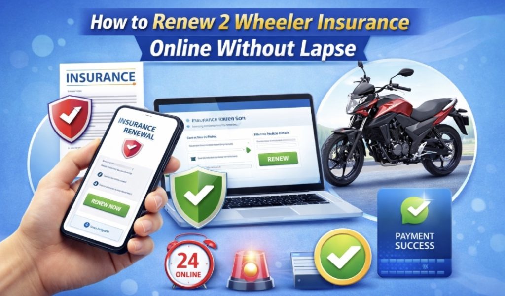 How to Renew 2 Wheeler Insurance Online Without Lapse
