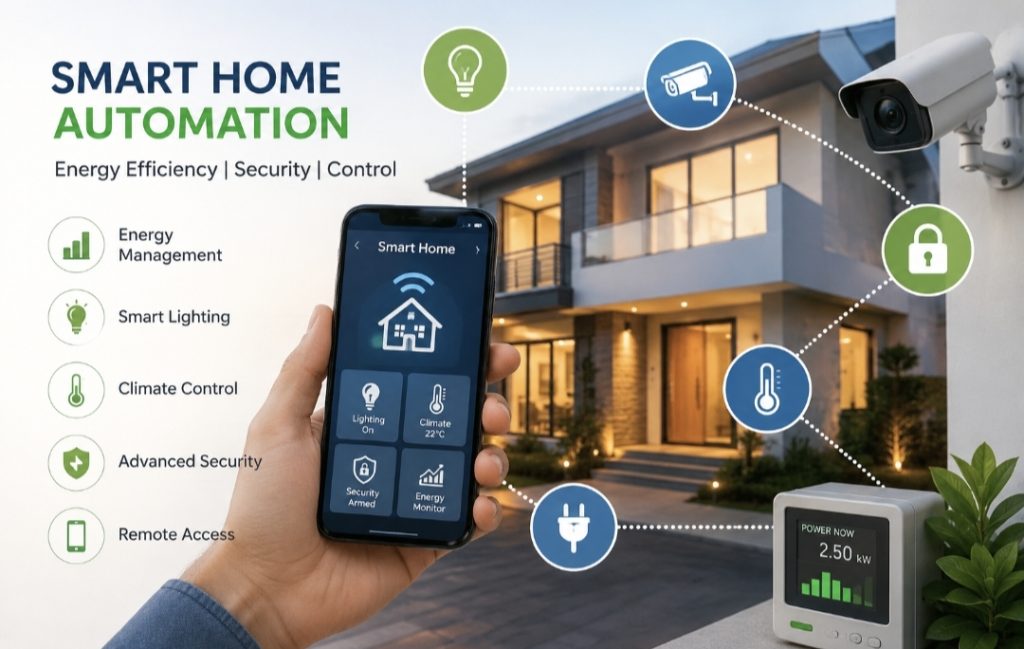 Smart Home Automation for Energy & Securitys